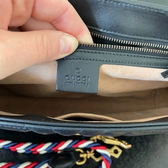 GUCCI  Leopard head  Ponyhair chain bag - Picture 9 of 12